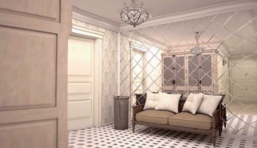 Выясняем как украсить стены коридора фото 166